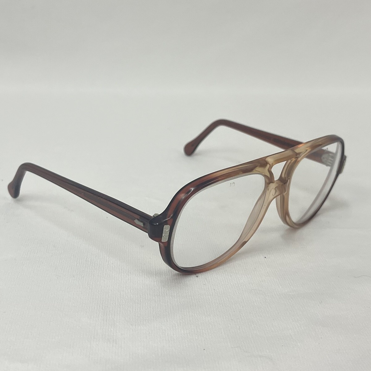 VINTAGE AMERICAN OPTICAL AO FLEX FIT 5 3/4 S Z87 BROWN AVIATOR