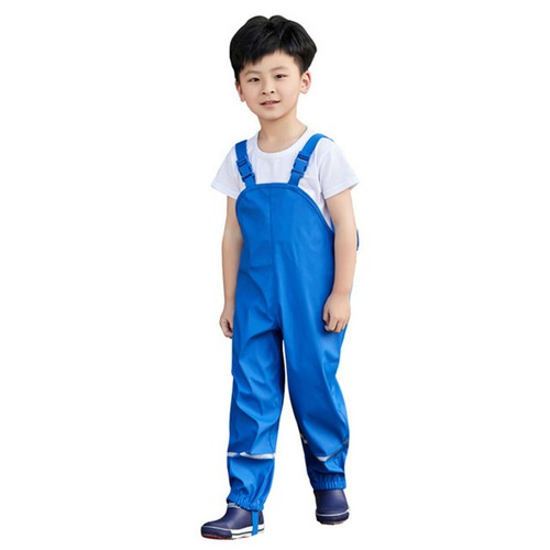 Waterproof Dungarees Trousers Rain Gear Childrens Toddler Kids Raingear Baby UK - Picture 20 of 25