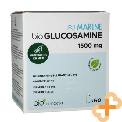Bioglucosamine Marine 1500mg 60 Päckchen Immunsystem Knochen Muskel Gesundheit - Bild 1 von 4