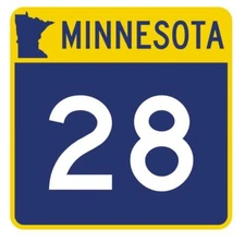 Minnesota State Highway 28 Sticker Decal R4724 Highway Route Sign 