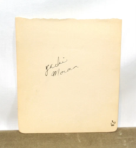 JACKIE MORAN American Child Actor Signed Page from Autograph Book Signature GWTW