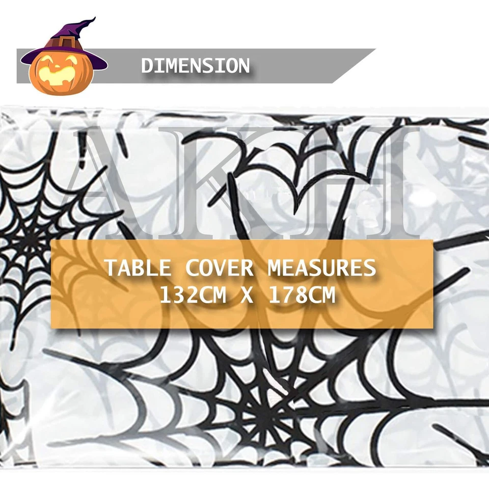 Gorey Horror Halloween Tablecloth Cloth Party Decoration Table Cover Gruesome  - Image 2 of 2