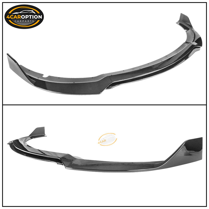 Fits 15-23 Dodge Charger SRT Front Bumper Lip Spoiler Bodykit 4PC Gloss Black