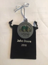 John Deere 2018 Pewter Christmas Ornament 23rd Series. Waterloo Boy Tractor JD