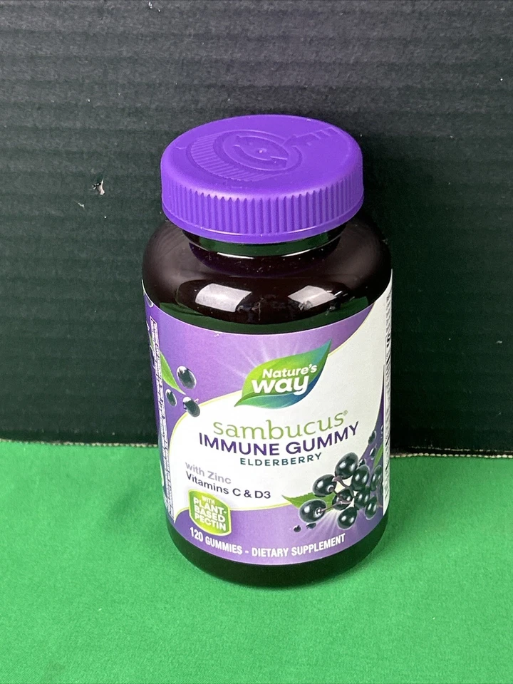 Gominolas Nature’s Way Immune Support Sambucus Saúco 120 Ct EXP 02/26 Foto 3 de 4