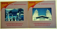 Kodak Kodachrome Transparency 35mm 2 Slides Hearst Castle CA 1960
