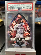 2022 Topps Chrome Ben Baller Diamond Die Cut Juan Soto Rose Gold 03/10 psa 10
