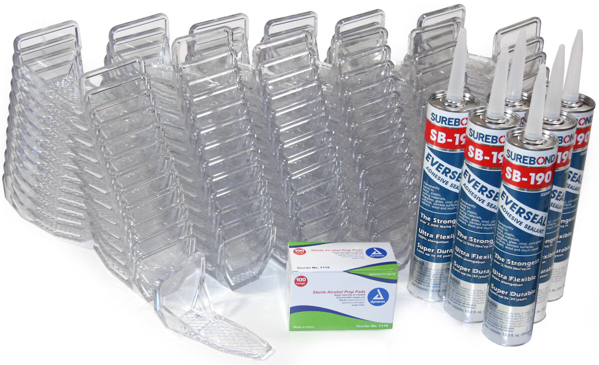 150pc Metal Roof Snow Guards With Adhesive