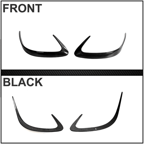 For Benz C292 GLE450 GLE63 Coupe 16-19 Real Carbon Rear Bumper Canards Fins - Bild 10 von 11