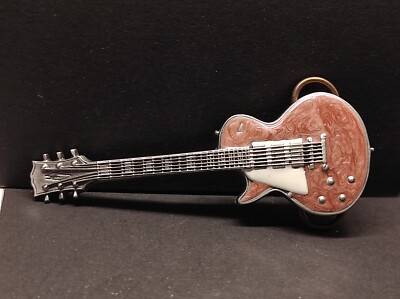 Buckle/Gürtelschnalle E-GUITAR (Vintage von 1981) Bergamot, Zinn, USA
