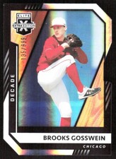 2021 5458D Panini Elite Extra Edition 203rd Decade Die Cut Brooks Gosswein