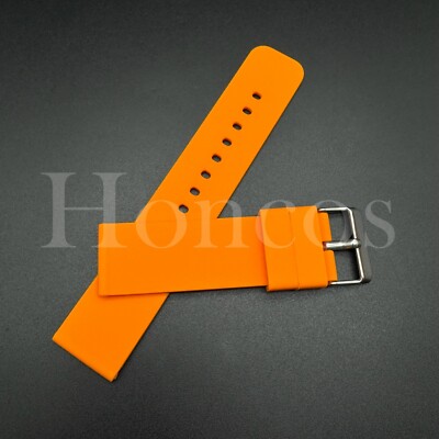 Quick Release Rubber Watch Strap Buckle 18 20 22 MM Fits for Casioak Orange USA