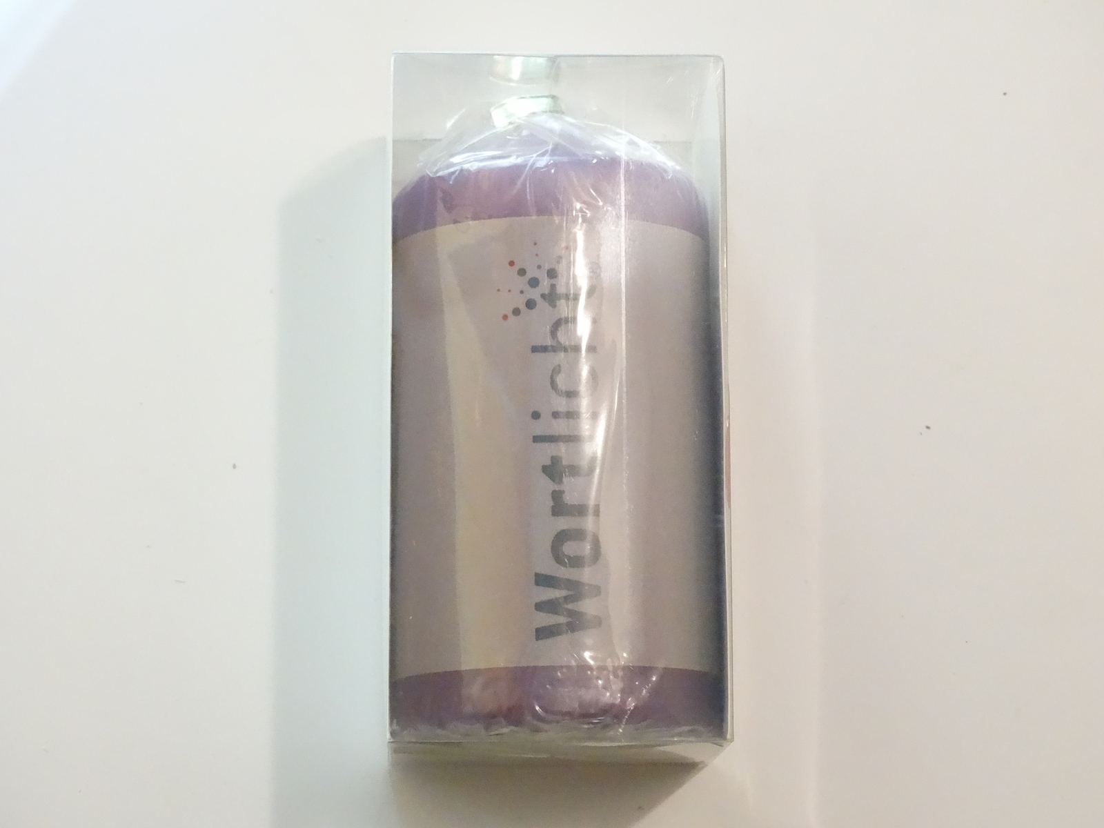 Wortlicht Kerze Leuchtende Gedankenreise zu Dir