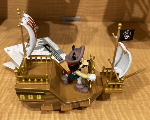Disney Parks Mickey Mouse Pirates of the Caribbean Ship Pull Back Toy NEW - Picture 4 of 5