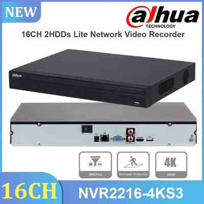 Dahua NVR2216-4KS3 16CH NVR 16 Channel Network Video Recorder SMD+ No-PoE 2SATA