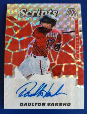 2021 Panini Mosaic Scripts Daulton Varsho Arizona Diamondbacks