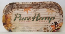 New Pure Hemp Rolling Papers Tray 8"x4" Metal Tray Free Shipping