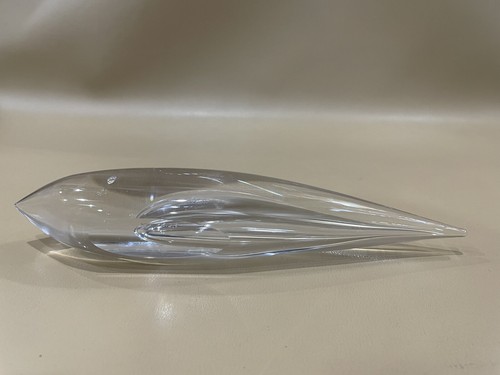 Vintage Kosta Boda Crystal Glass Whale Fish Figurine Paperweight - Picture 8 of 9