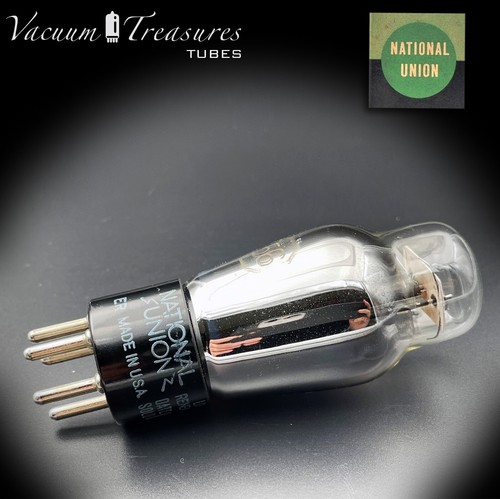 56 ( NU-56 ) NATIONAL UNION NIB Black Plates Foil Getter AMPLITREX Tested Tube - Imagen 8 de 12