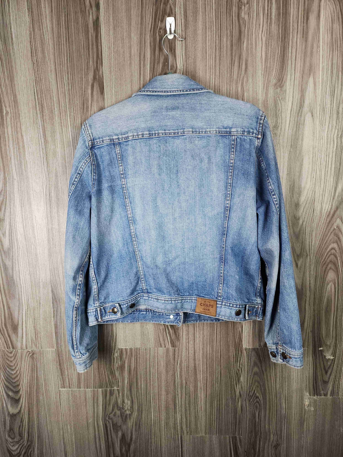 Chaps Light Blue Buttonup Chest Pockets Collar De… - image 6