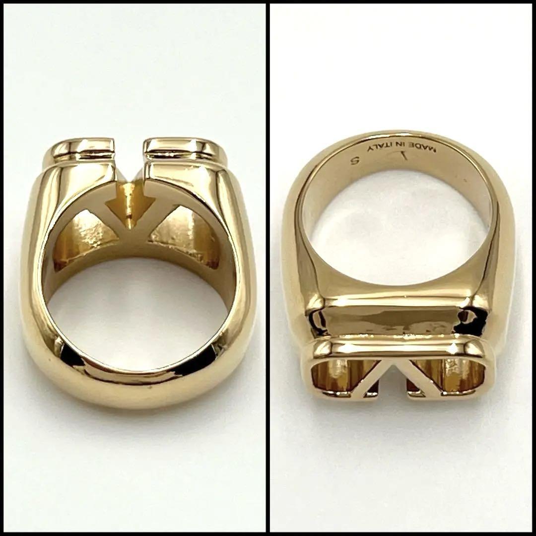 VALENTINO GARAVANI V字型リング VALENTINO GARAVANI Women's V Logo Signature Ring US size 6