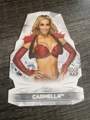 2021 Carmella Topps WWE Women's Division Diamond Cuts Die-Cut DC7 Card Raw NXT 