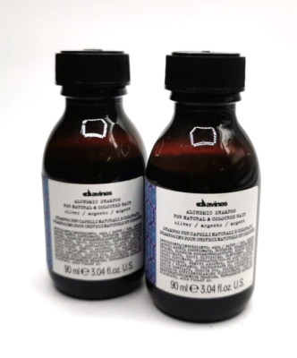2 x Davines Alchemic Shampoo for Coloured Hair Silver  100 ml Reisegröße G225