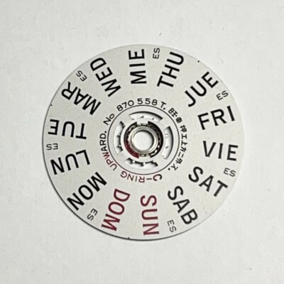 NOS GENUINE SEIKO DAY WHEEL PART NUMBER 870 xxx ALL MODELS SEE