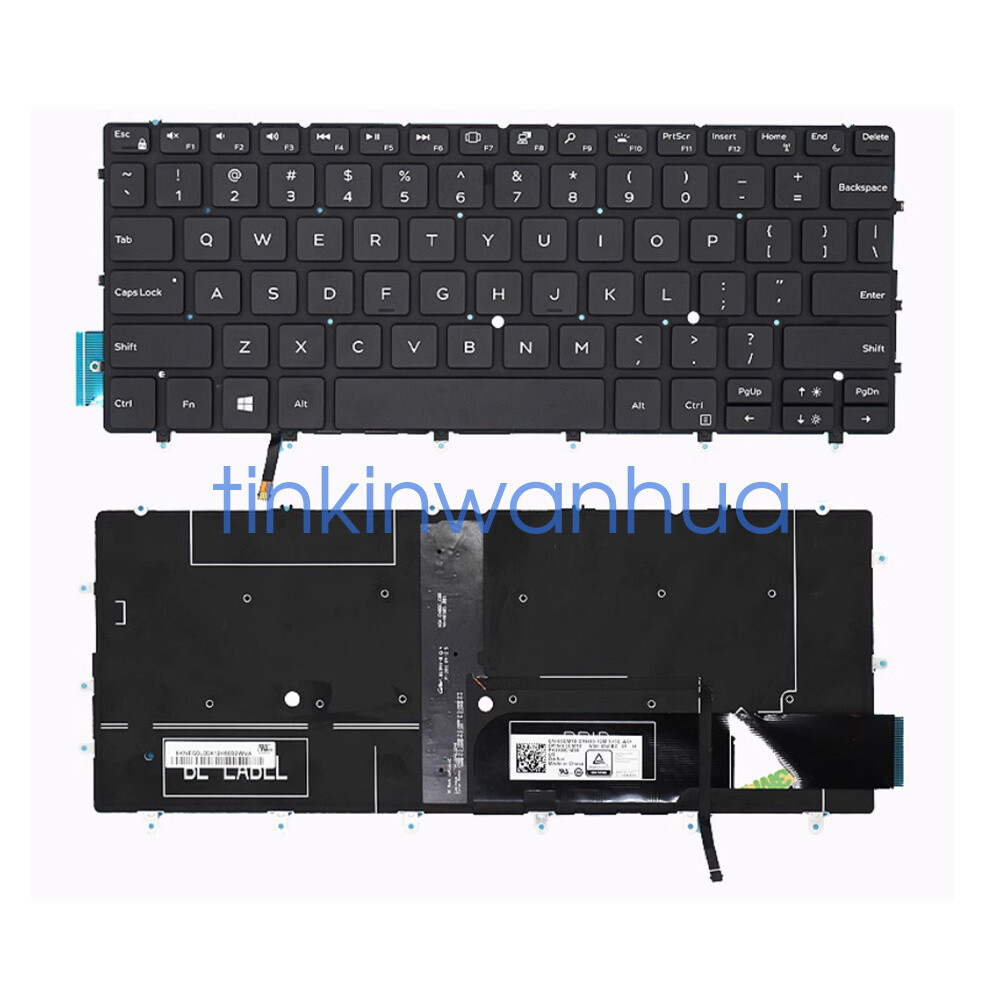 FOR Dell XPS 13-9370 9317 9380 9305 7390 P82G US English Backlit