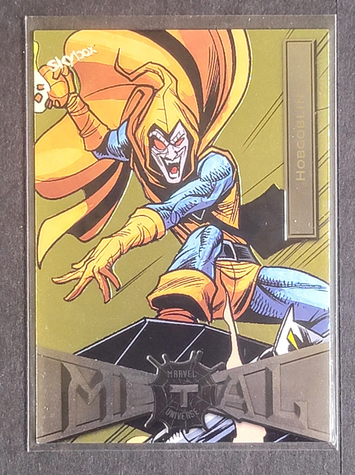 2021 Skybox Marvel Spider-Man Metal Universe Hobgoblin No. 32 - Gold