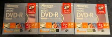 NEW 3 Pack Memorex Mini DVD-R Double Sided 2.8GB 60 Minute Discs