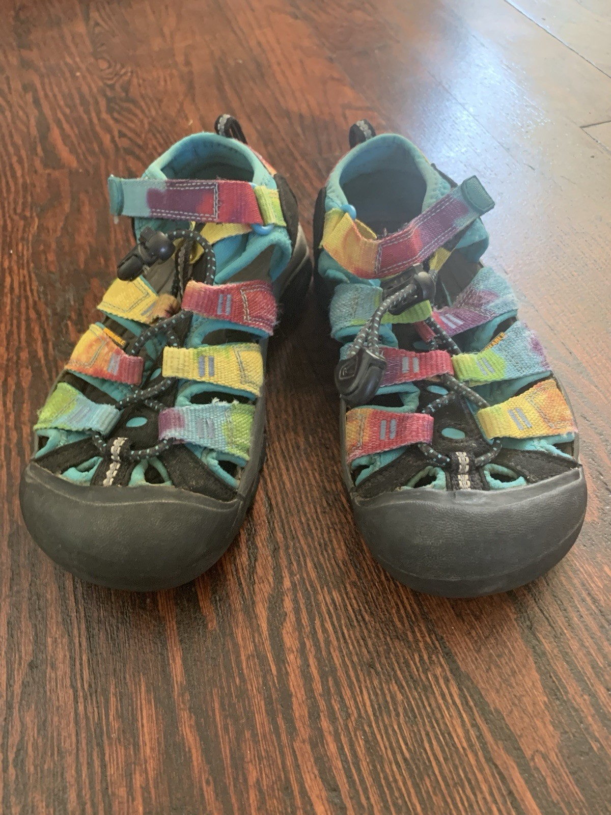 Keen Newport H2 sandali arcobaleno bambino US 13 UK12 nero tie dye scarpe da acqua 1018441
