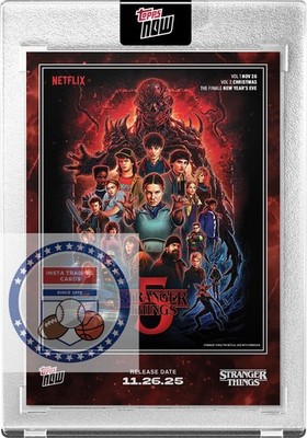 PRE SALE* 2025 Stranger Things Topps NOW Card STRA Movie Poster | eBay