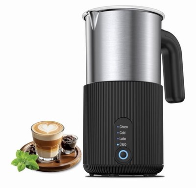 Instant Milk Frother and Steamer Detachable Cup Stainless Steel Dishwasher Safe