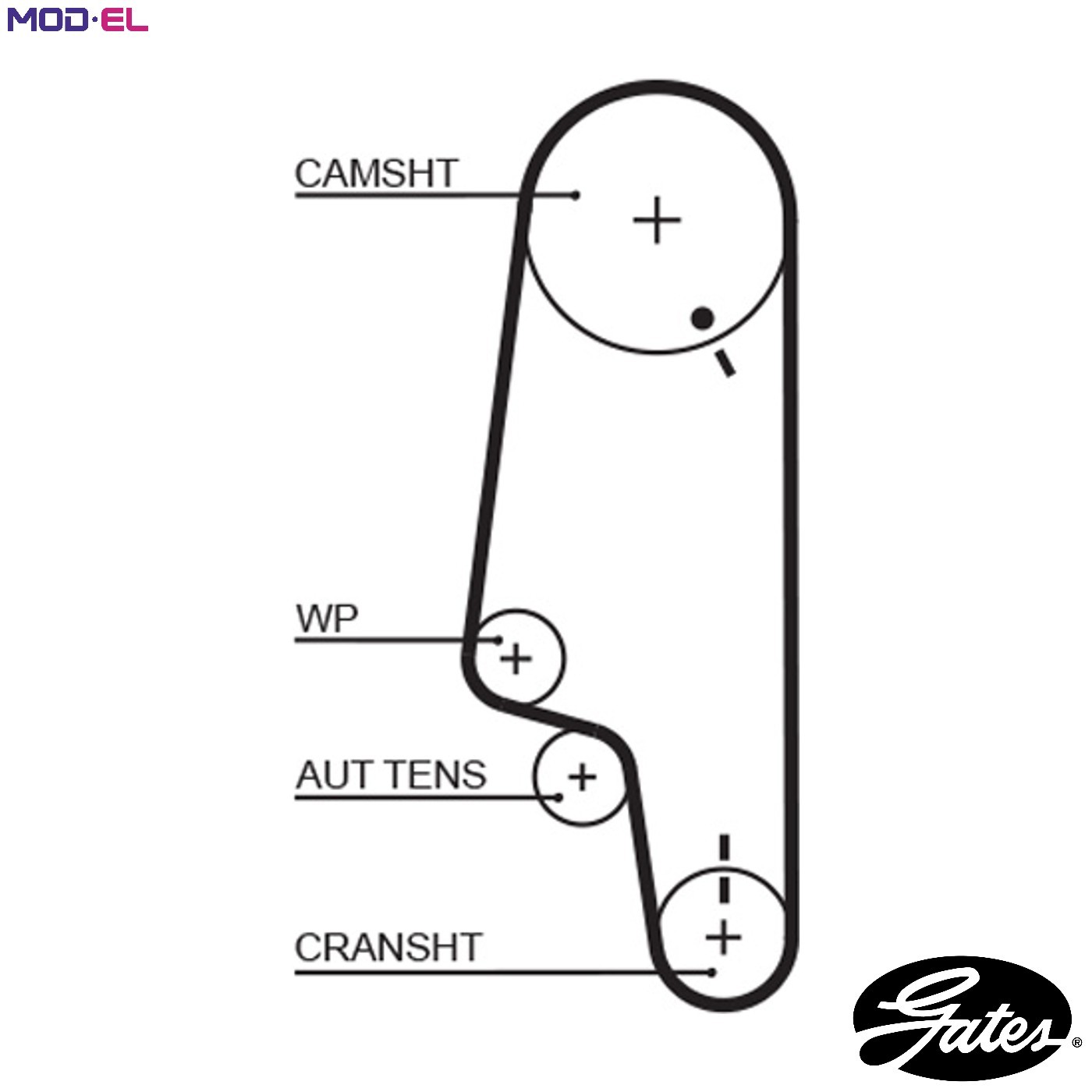 Gates 5428XS Timing Belt - Image 9