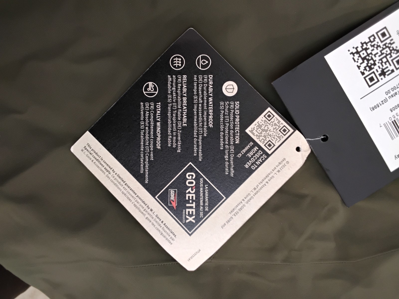 Arc'teryx Rush Gore-Tex Jacket Women's L Green/Beige (Rune/Tatsu) NWT #J5158 thumbnail 16