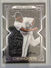 2022 Panini Chronicles - Obsidian Edward Cabrera #9 Electric Etch Purple /99 RC