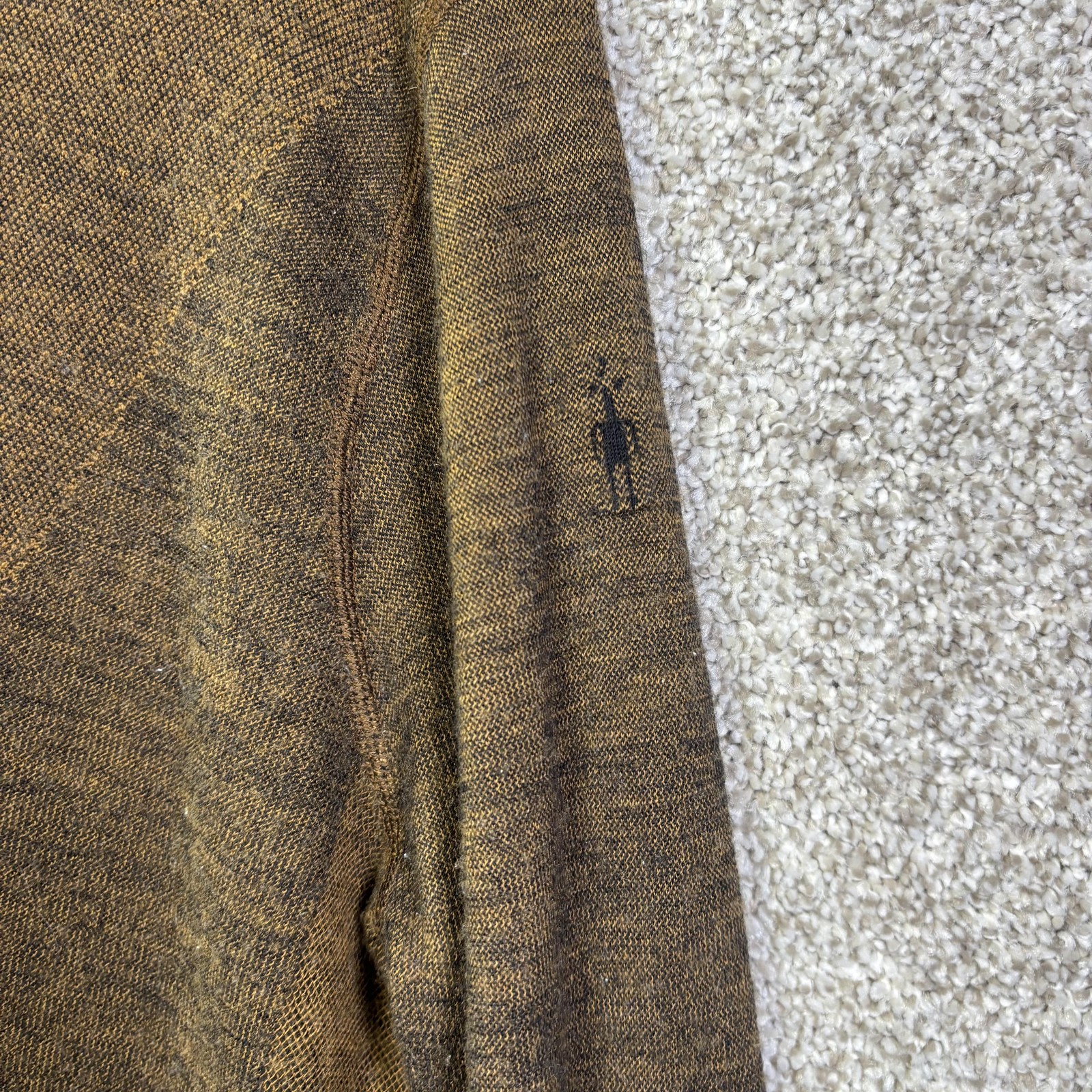 Smartwool Pullover Mens Large Brown Intraknit 1/4… - image 2