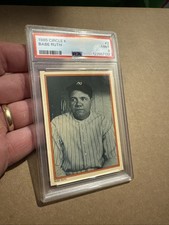 Babe Ruth Baseball Card PSA 9 MINT Topps Circle K New York Yankees Bronx 1985 NY