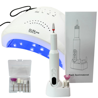SUN One Lampe Weiß + Weißbohrer + kostenlose Maniküre und Pediküre