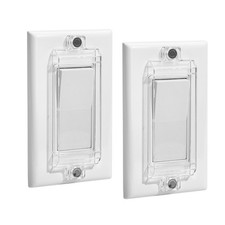 Bates Magnetic Light Switch Guard, 2 Pack, Clear, Child Proof 2 Clear