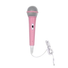 Wired Microphone, Portable Wired Microphone 3.5mm Jack Lightweight No pink