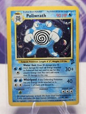 Pokemon Poliwrath 15/130 Base Set 2 Holo Rare HP