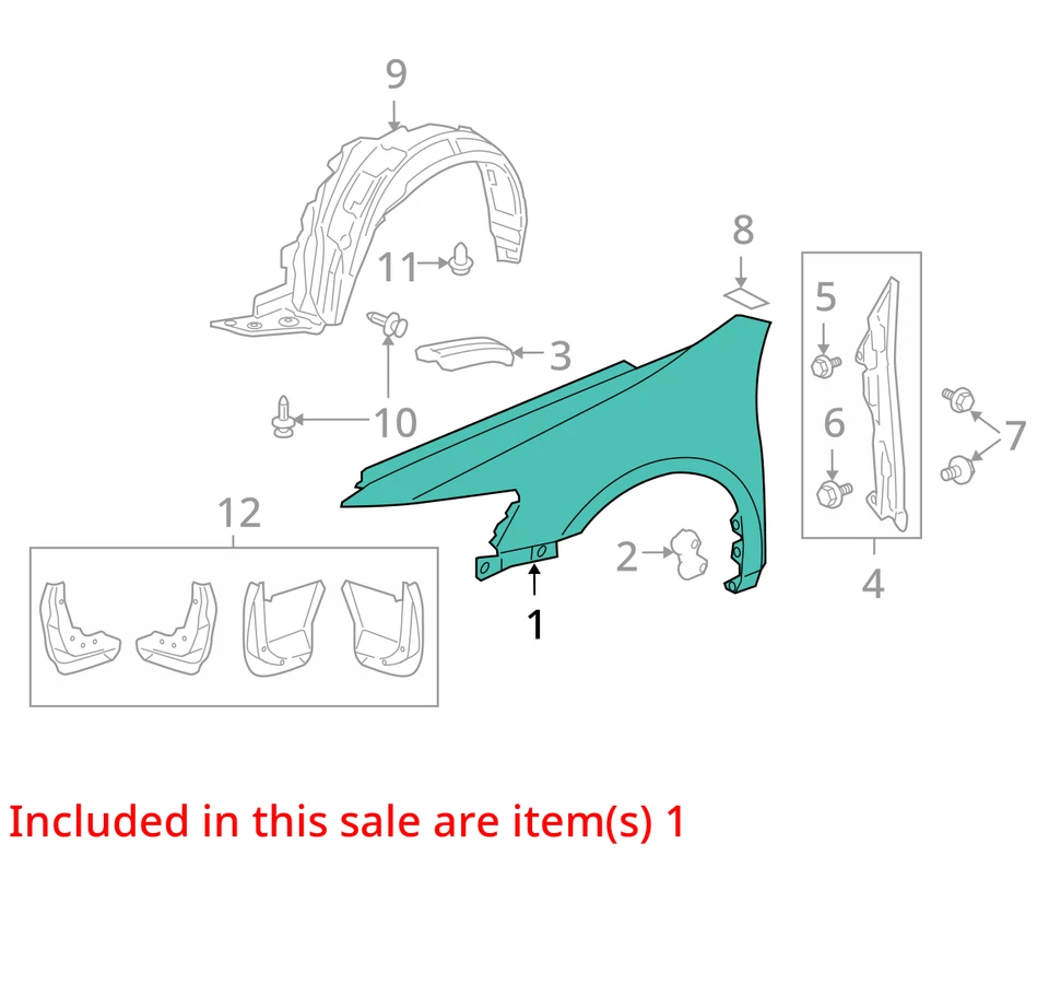 Fender ACURA RL Right 09 10 11 12 - Image 2 of 3