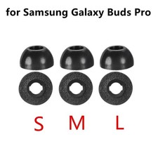6Pcs S M L Black Ear Tips Cover Replacement for Galaxy Buds Pro Earbuds B