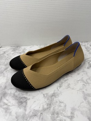 Rothy s Women s Size 8.5 The Loafer Round Toe Flats Shoes Beige Excellent Comfy
