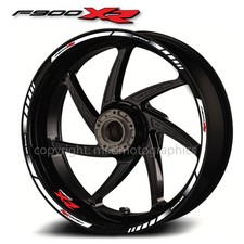 F900XR motorcycle wheel decals rim stickers set for BMW f900 XR stripes white