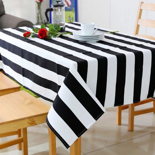 2pcs Striped Tablecloths Stripe Table Covers Waterproof Rectangle Tablecloths - Picture 12 of 12