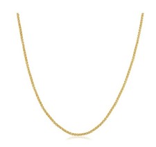 14k Yellow Gold Filled 1.5mm-round Wheat Chai...