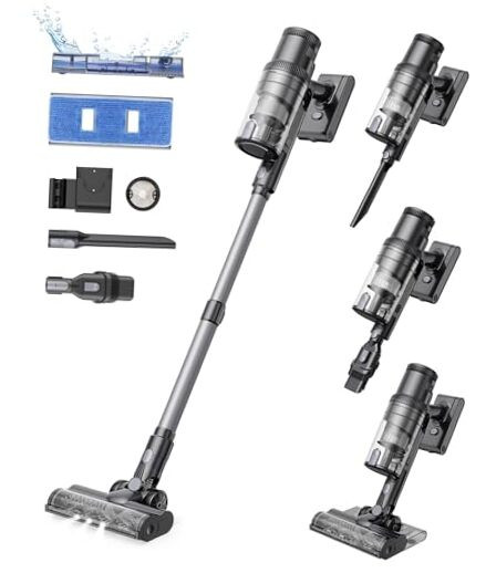 Vacuum Cleaners,P11 Mopping Wet Dry Cordless Vacuum and Mop Combo All in